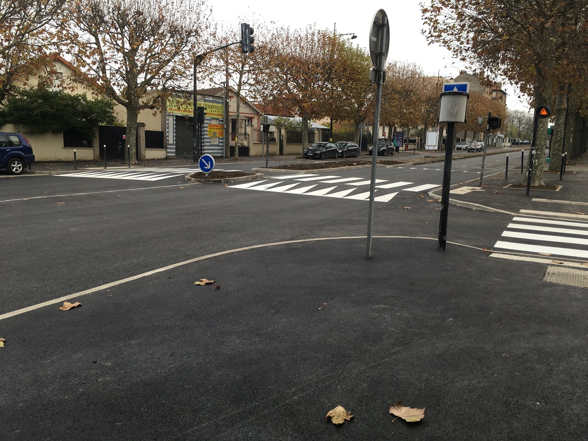 Aménagement de plateaux surélevés et d'un îlot refuge à Champigny Sur Marne(94)